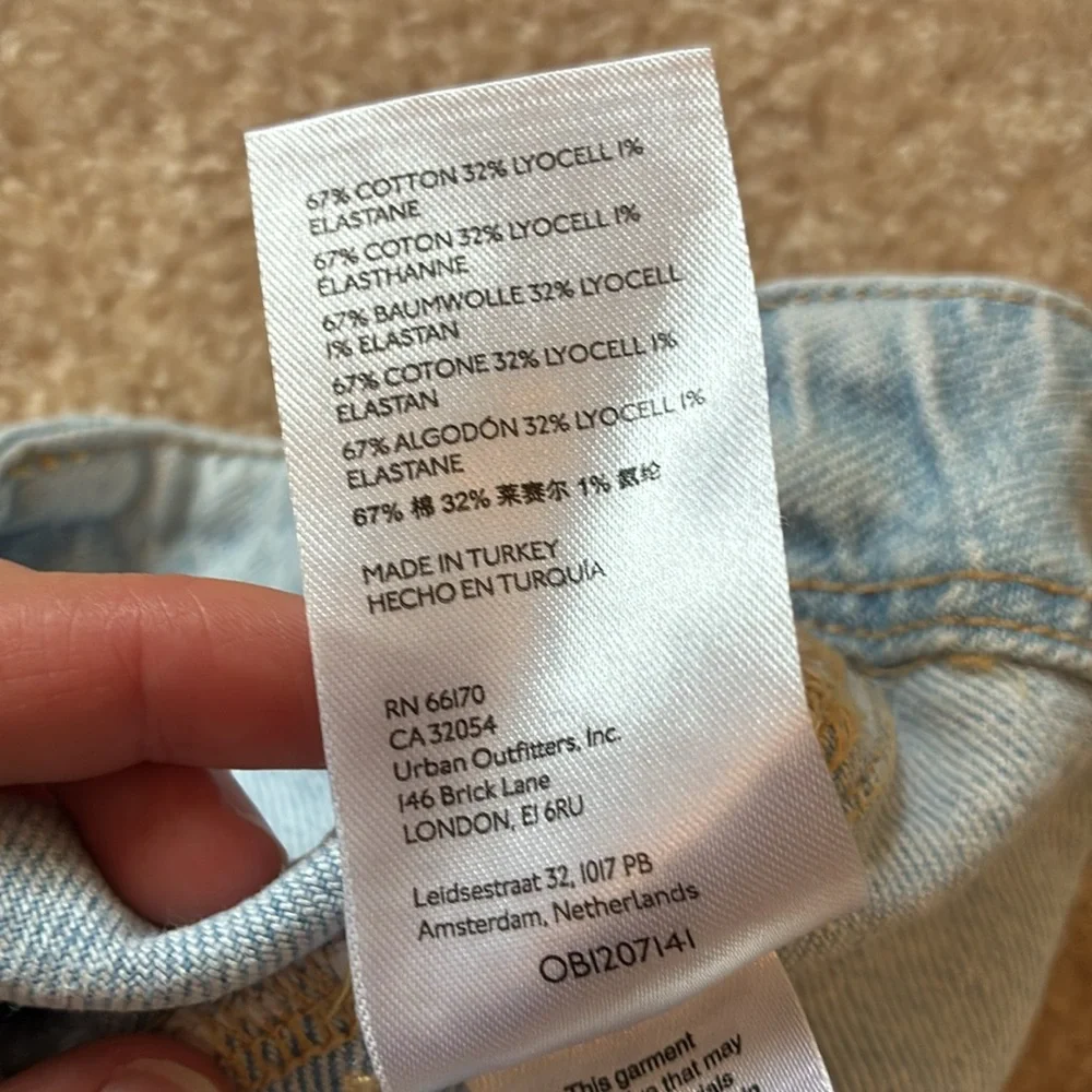 We the Free People Florence Flare High Rise light indigo Jeans size 27 - Picture 10 of 11